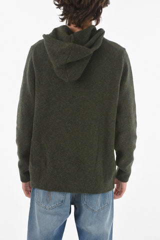 Stretchy Wool Blend Hoodie