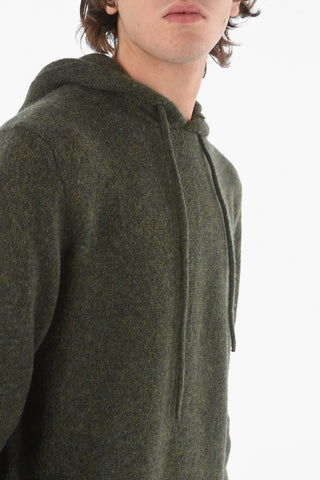 Stretchy Wool Blend Hoodie
