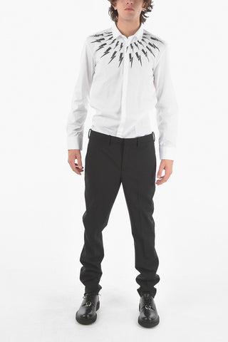 satin side band super skinny fit pants