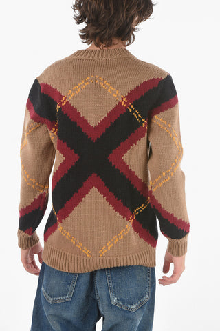 Wool Cashmere Blend V-neck Jumper