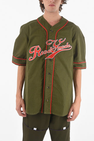 T-Shirt Baseball Con Logo Ricamato