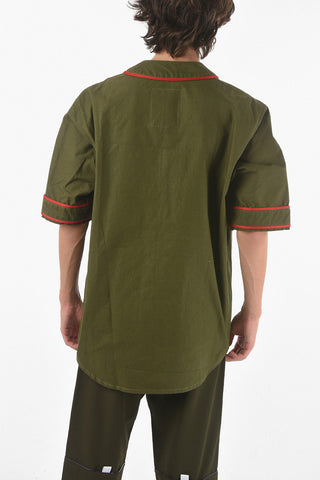 T-Shirt Baseball Con Logo Ricamato