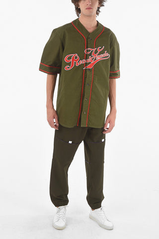 T-Shirt Baseball Con Logo Ricamato