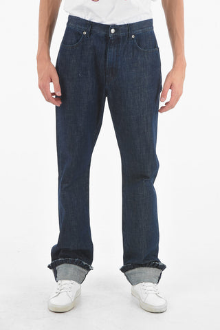 Cuffed Straight Fit Jeans