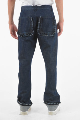 Cuffed Straight Fit Jeans