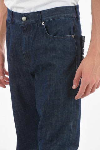 Cuffed Straight Fit Jeans