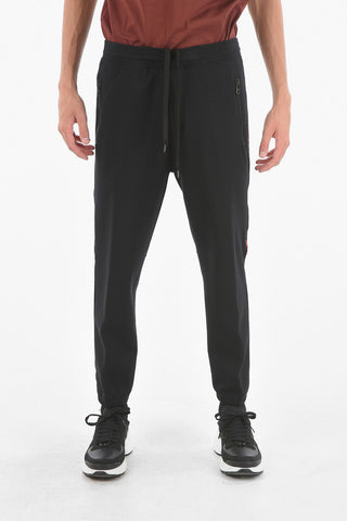 Joggers Skinny Fit A Vita Bassa Con Banda Laterale A Contrasto
