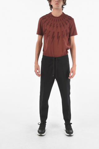 Joggers Skinny Fit A Vita Bassa Con Banda Laterale A Contrasto
