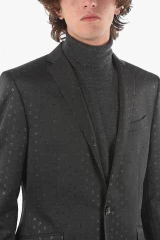 CC COLLECTION lined Single Breasted Blazer with Glitter Details