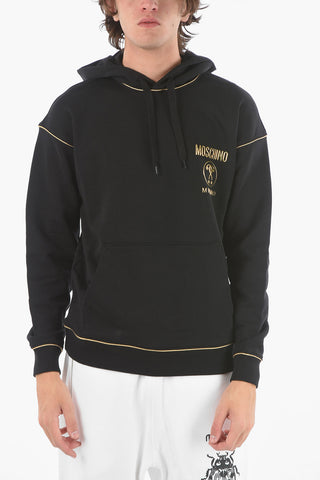 COUTURE! Logoed Hooded Sweatshirt with Contrasting Trimmings