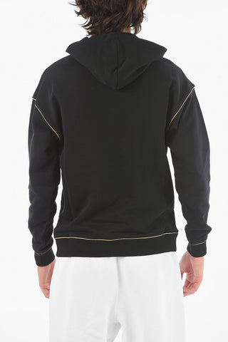 COUTURE! Logoed Hooded Sweatshirt with Contrasting Trimmings
