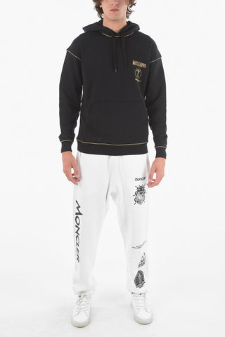 COUTURE! Logoed Hooded Sweatshirt with Contrasting Trimmings