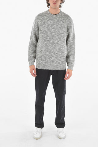 Crew Neck Wool and Cashmere Pullover