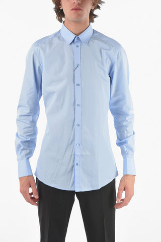 GOLD stretch cotton classic collar shirt