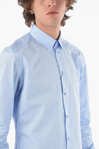 GOLD stretch cotton classic collar shirt