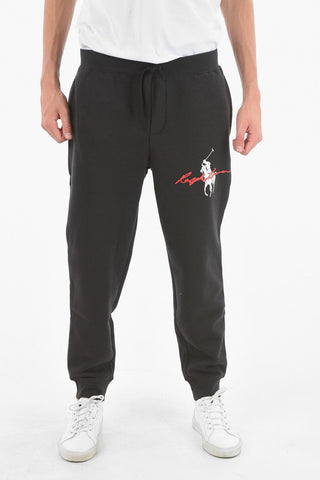 Joggers In Felpa Con Stampa Logo