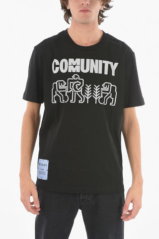 MCQ T-Shirt Girocollo COMMUNITY con Stampa