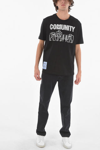 MCQ T-Shirt Girocollo COMMUNITY con Stampa