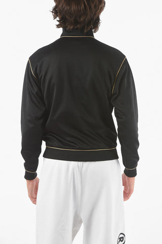 COUTURE! Felpa Full zip in Jersey con Logo in Rilievo in Lettering