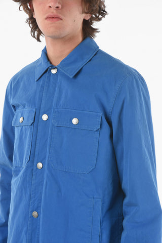Overshirt ALEX in Cotone con Bottoni Automatici Argentati