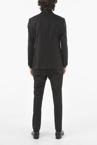 Flap Pockets Lined Single Breasted ACADEMY Virgin Wool Suit