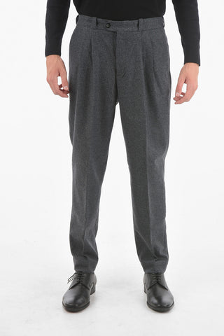 REWORKED Wool-blend THE REPORTER Double-pleated Chino Pants 