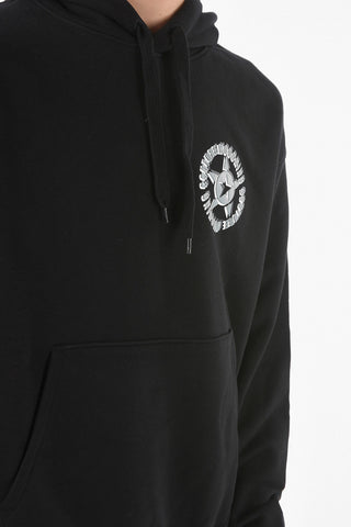 COUTURE! Felpa Hoodie con Stampa Logo in Rilievo