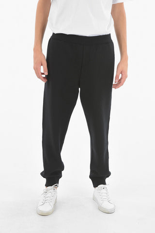Wool Cashmere Blend Joggers With Elastic Waist