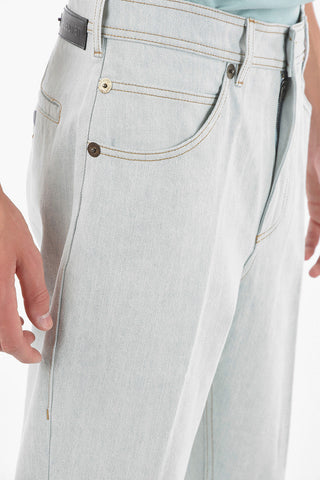 19cm Cuffed Hem Low Waist Loose Fit Jeans