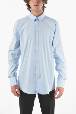 GOLD stretch cotton classic collar shirt