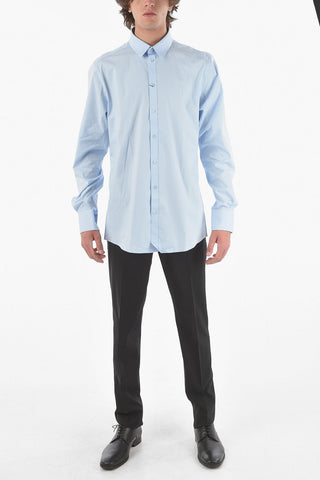 GOLD stretch cotton classic collar shirt