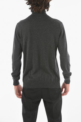 Cashmere Blend High Neck Pullover