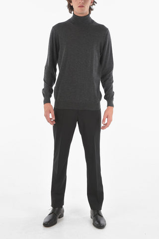Cashmere Blend High Neck Pullover