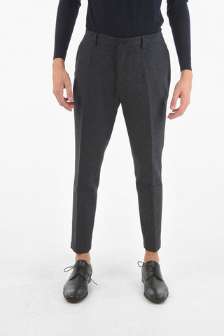 Elastic Waist Striped Pants