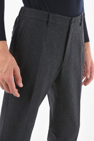 Elastic Waist Striped Pants
