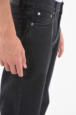 Straight Fit 5 Pockets Jeans 18 cm