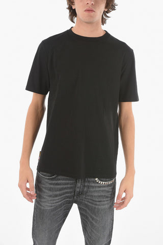 Crewneck Short Sleeved T-shirt With Back Logo Print