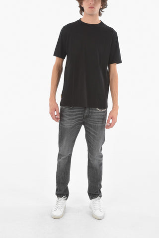Crewneck Short Sleeved T-shirt With Back Logo Print