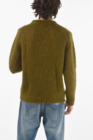 Crewneck Mohair Wool Blend Sweater