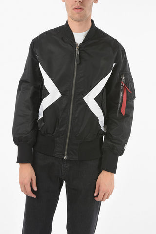 Front Zipped ALPHA INDUSTRIES Revrsible Bomber Jacket