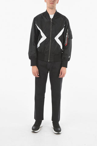 Front Zipped ALPHA INDUSTRIES Revrsible Bomber Jacket