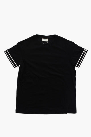 Logoed Band on The Sleeve Crew-neck T-shirt