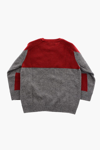 EMPORIO Two-Tone Crew-neck Sweater