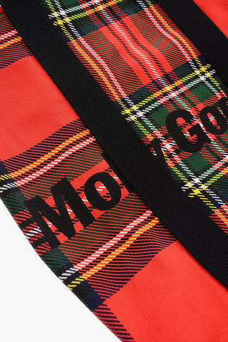 Tartan Motif Shopper Bag