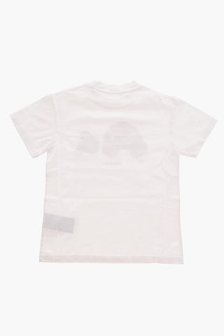 T-shirt Girocollo con Stampa Teddy Bear
