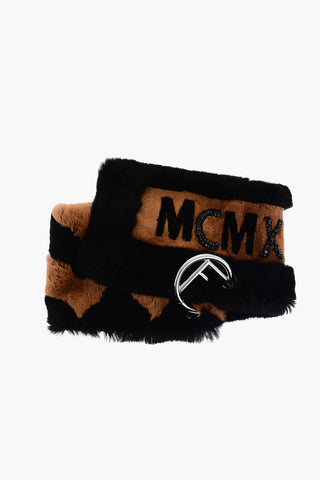 Two-Tone Real Fur Scarf