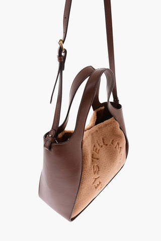 Borsa a Tracolla in Ecopelle con Dettaglio Teddy