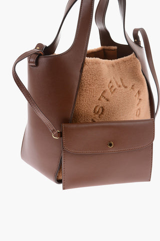Borsa a Tracolla in Ecopelle con Dettaglio Teddy