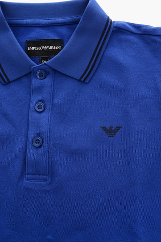 EMPORIO Stretch Cotton 3 Button Polo Shirt