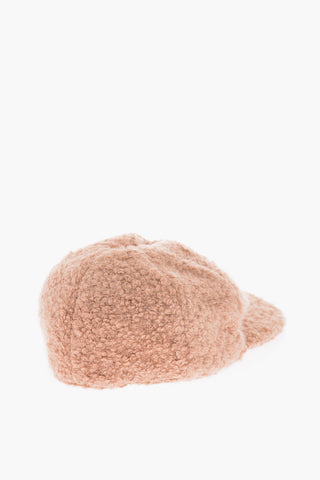 Solid Color Bouclè Cap